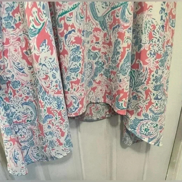 Antibes Blanc sundress v-neckline sleeveless asymmetrical hemline Sz Medium - Picture 5 of 10